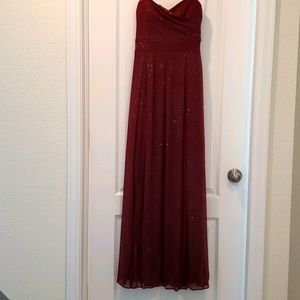 Maroon gown